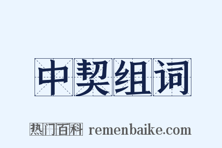 中契组词是什么意思的图片